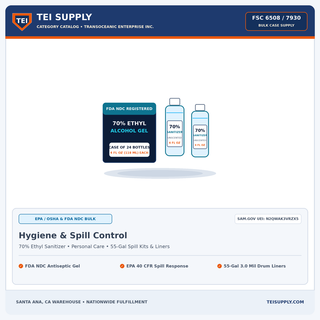 TEI Supply Hygiene & Spill Control (FSC 6508)