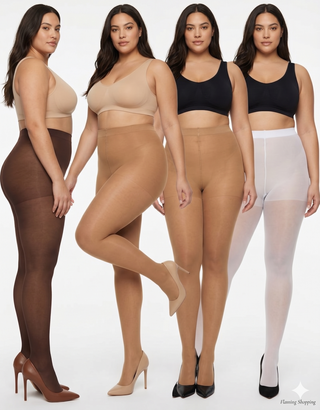 Hanes Plus Size Silk Reflections Silky Control Top Re-Toe Pantyhose- Choose your