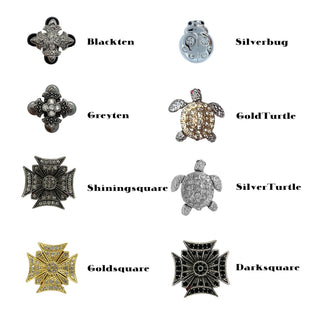 Changeable Shoe Clip Charm for Popits flip flop: Swarovski Crystal Sandal Accessory - EH Store USA