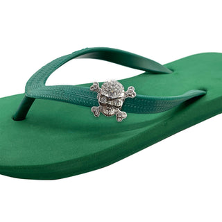 Green Popits Flip Flop for woman popit Sandal with shoe clip Charm Changeable - EH Store USA