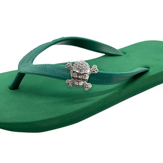 Popit Green Flip Flops with Changeable Charms
