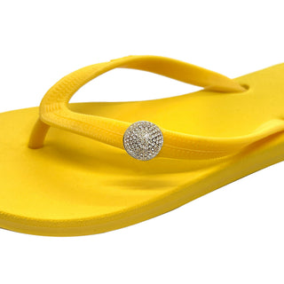 Popit Yellow Flip Flops with Changeable Charms: Summer Sandal
