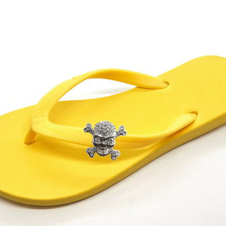 Popit Yellow Flip Flops with Changeable Charms: Summer Sandal